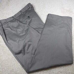 Brooks Brothers Advantage Chino Mens 38x31 Grey Traditional Fit Pleated Pants